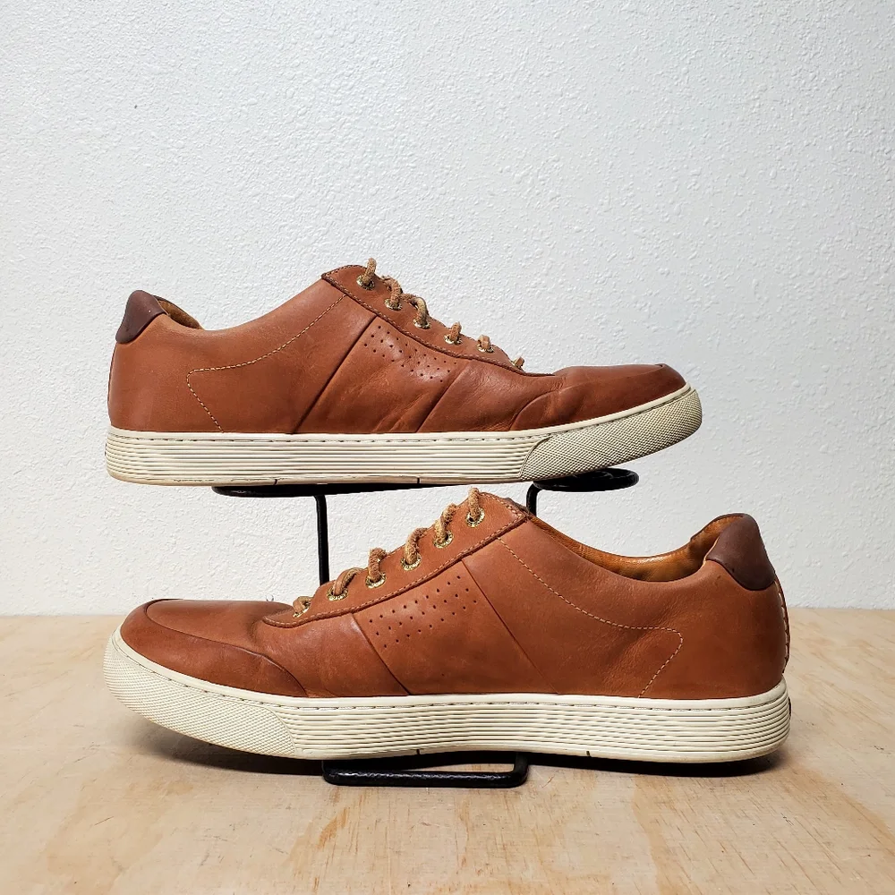 Sperry Top-Sider Tan Leather Boat Sneaker Shoes Size 11.5 M - Picture 4 of 8